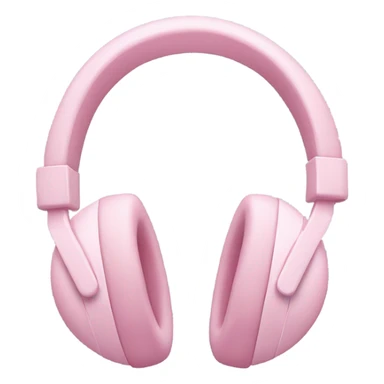 light pink headphones sticker