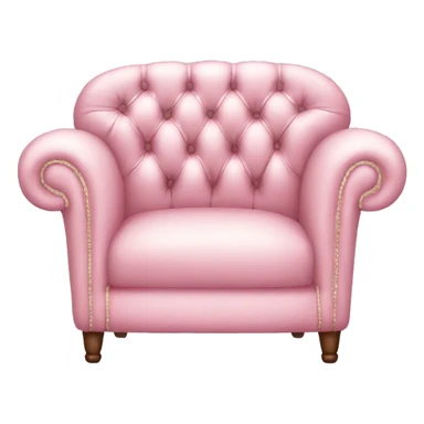 Pastel pink Chesterfield sticker