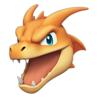 Charizard face from pokemon sticker