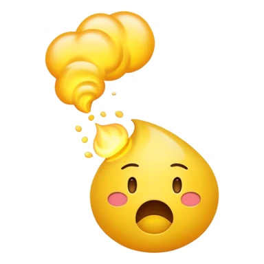 Emoji farting sticker