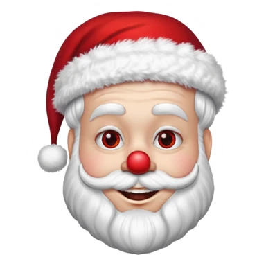 santa with clown sticker