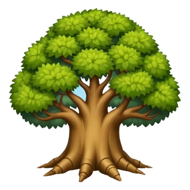 Árbol con pies grandes  sticker