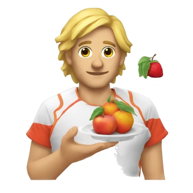 kacke mit obst sticker