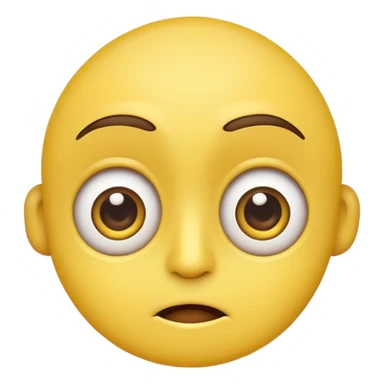 cartoon sticker of a colorful and cheerful confused and puzzled emoji, no text, suitable for WhatsApp and Instagram sticker