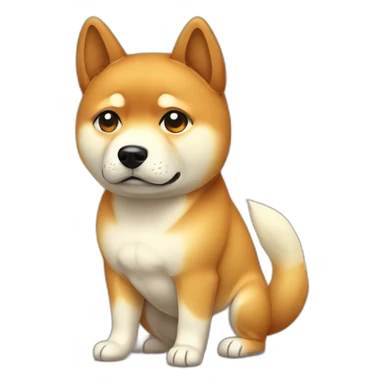 shiba dog sad sticker