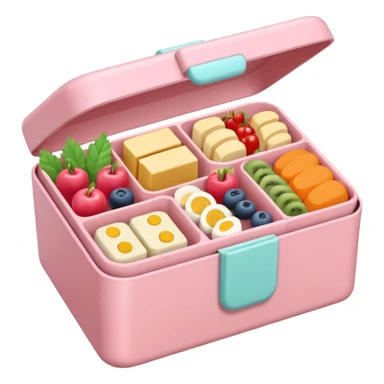 a pastel bento sticker