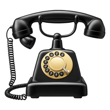 telephone receiver sticker