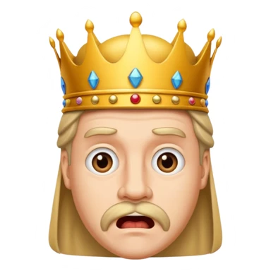 King surprised sticker
