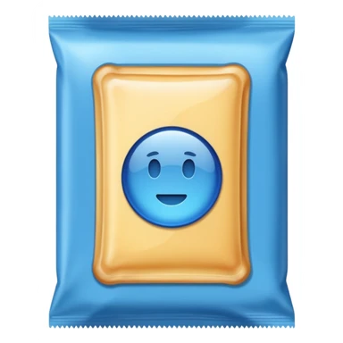 blue pacaged chip without writing sticker