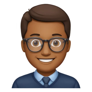 Cordero con lentes sticker