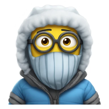 super cold minion sticker