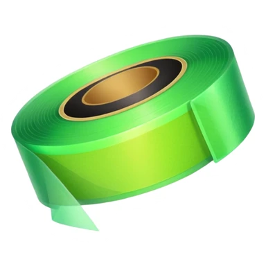 emoji of warm light green tape sticker