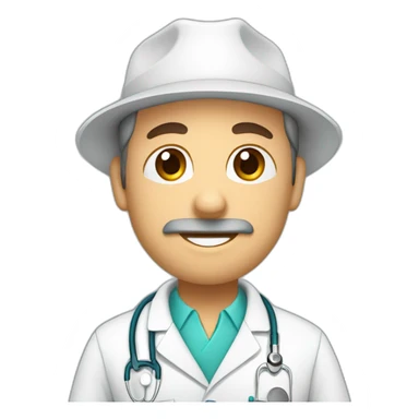 Medico Veterinario revisando vacas sticker