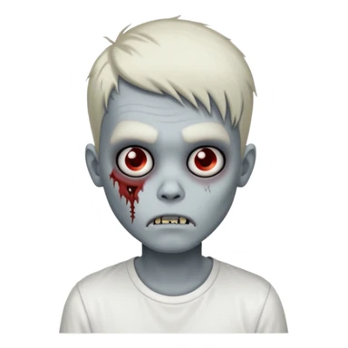 zombie boy with emo hair and white shirt emoji created using AI. Copy and paste zombie boy with emo hair and white shirt emoji to use or share on Discord and Slack.
 sticker