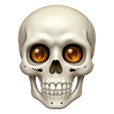 Skeleton mewing sticker