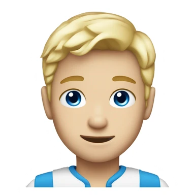 blonde boy with blue eyes sticker