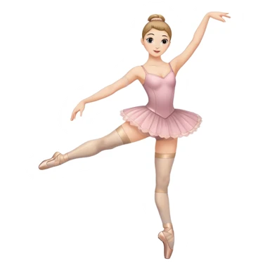 Ballet dancer in thigh highs sticker
