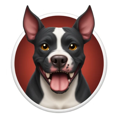 Krampus pit bull sticker