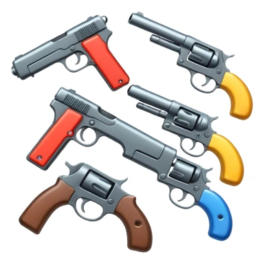 pile of guns sticker
