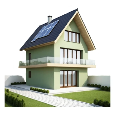 минималистичный дом как домашняя директория sticker