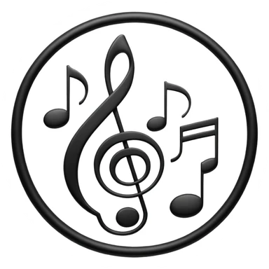 musical notes sticker