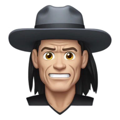 John Cena with the undertaker costume sticker