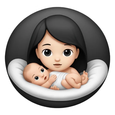 Newborn B&W Photoshoot sticker