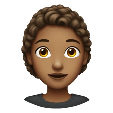 girl with freckles and brown hair sticker