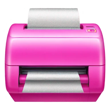 Pink ombre printer with glitter  sticker