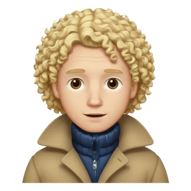 Man with Curly Hair – Blonde curls wearing winter clothes




 sticker