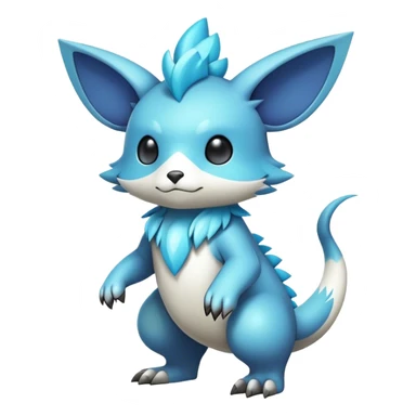 Cute cool fantasy animal hybrid Fakemon full body sticker
