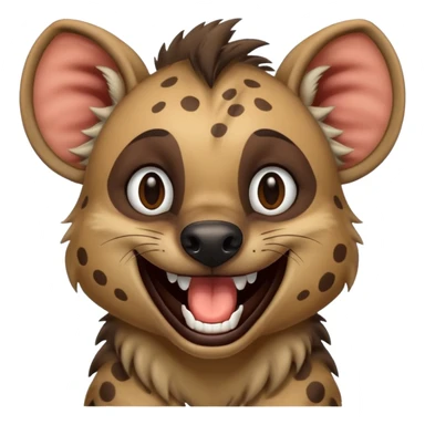 Laughing hyena sticker