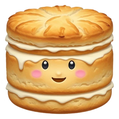 fluffy buttermilk biscuit, golden top sticker