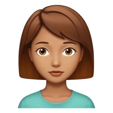 frau braune kurze haare sticker