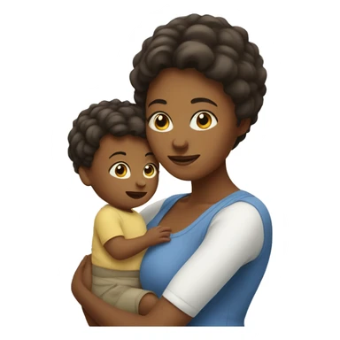 Mom and baby boy  sticker