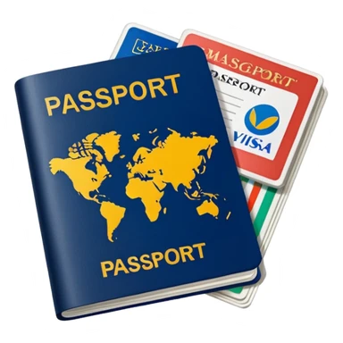 passport with visa sticker