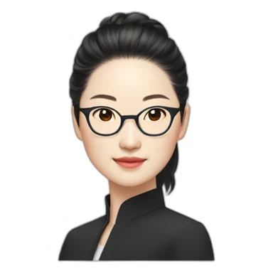 Liu yi fei with glasses sticker
