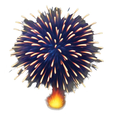 fireworks exploding sticker
