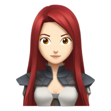 Erza scarlet sticker