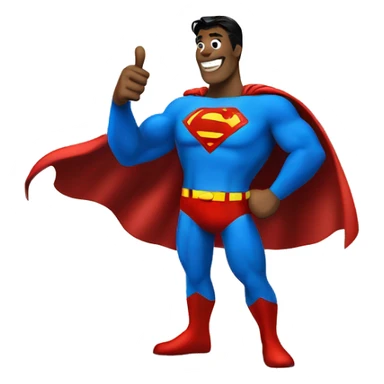 superman thumbs up sticker