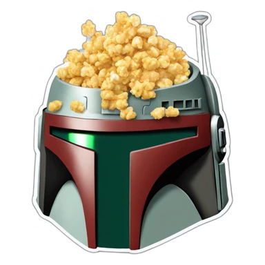  Boba Fett pop corn sticker