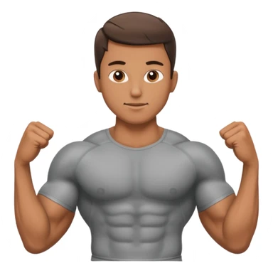man doing abdominals sticker