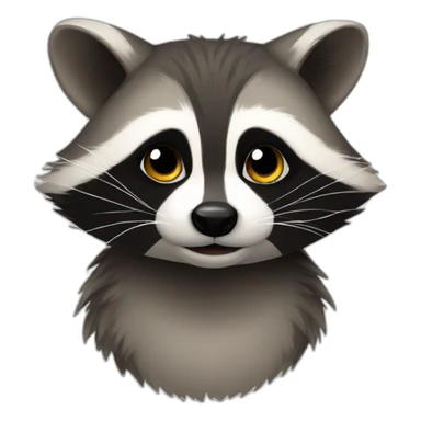 Raccoon cute sticker