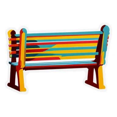 Park bench  sticker