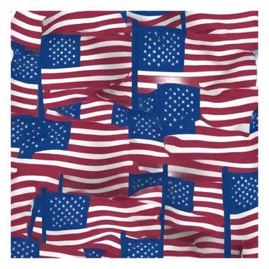 Similar to American emoji flag - use only deep blue - NO RED -  with blue stripes sticker