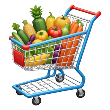 emoji for groceries like cart sticker