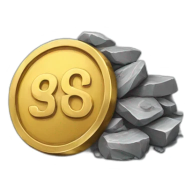 coin mine sticker