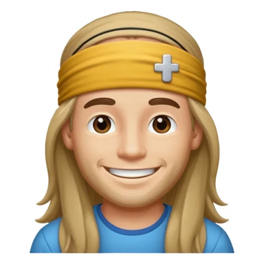 Hippie man smiling sticker