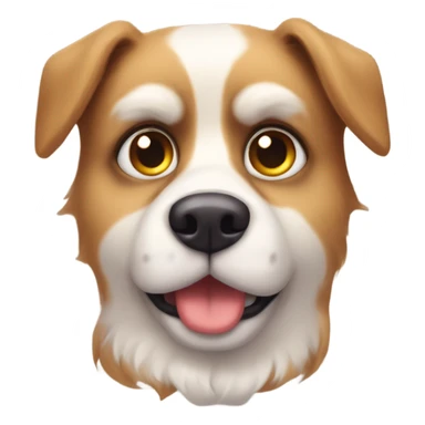 chien furry avec gros yeux mignons  sticker