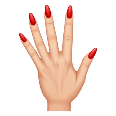 Middle finger nails  sticker